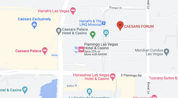 Caesars Palace Maps